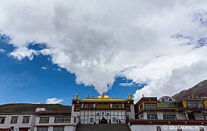 History exhibition hall of gongsa temple in Yushu Qinghai