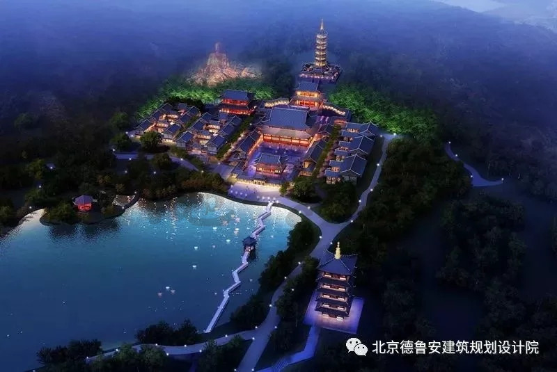 Master plan of Huiming temple in Zhejiang Province