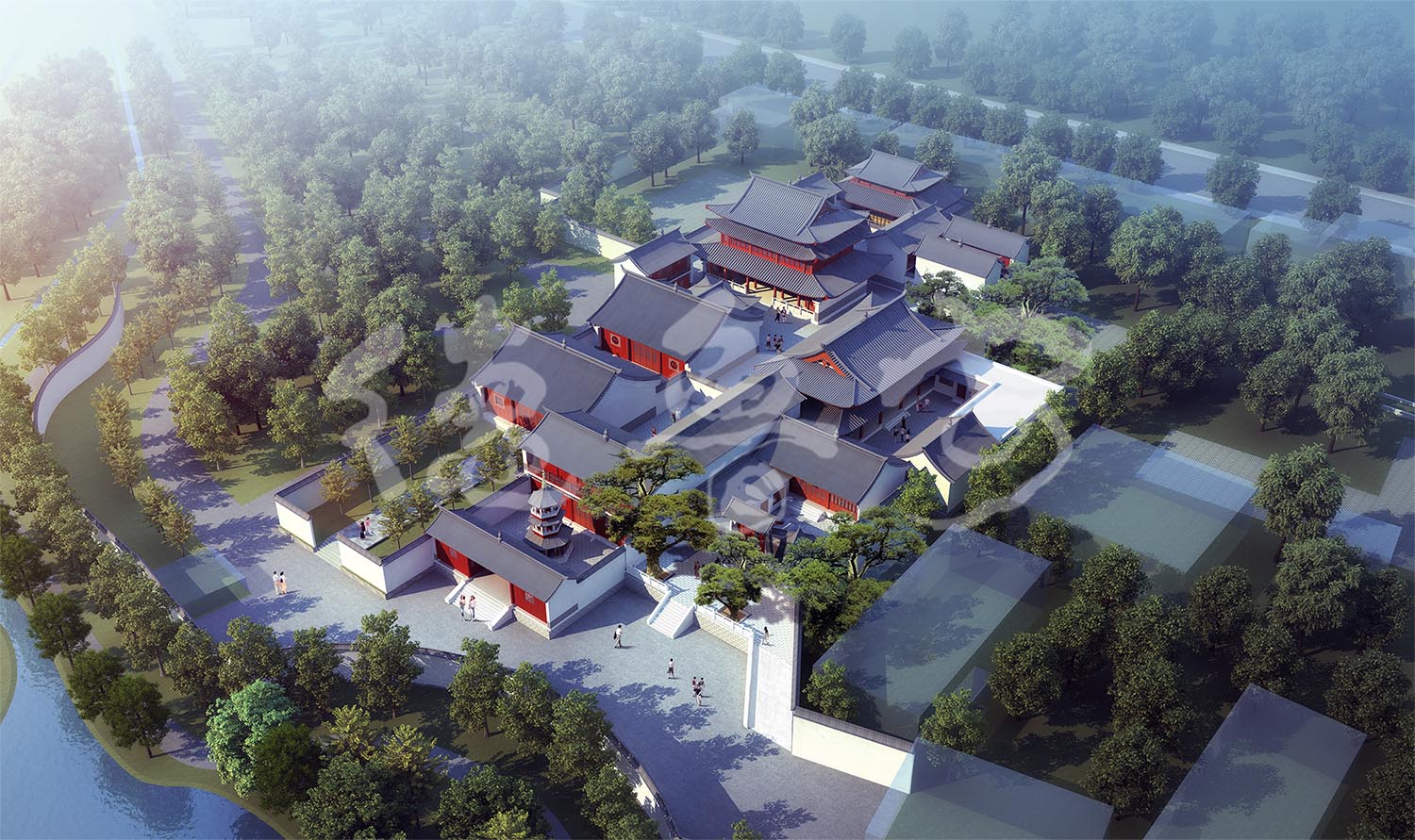 Overall planning and design of Huayan Temple in Tengchong Yunnan