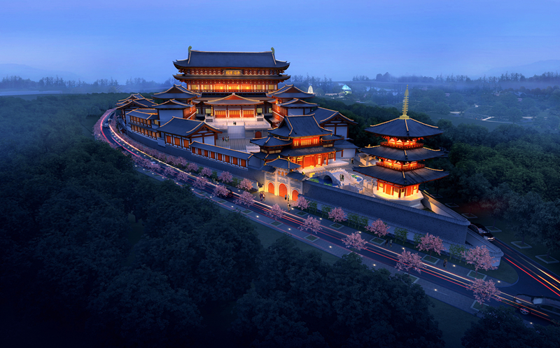 香河县宝庆寺总体规划与建筑方案设计 
