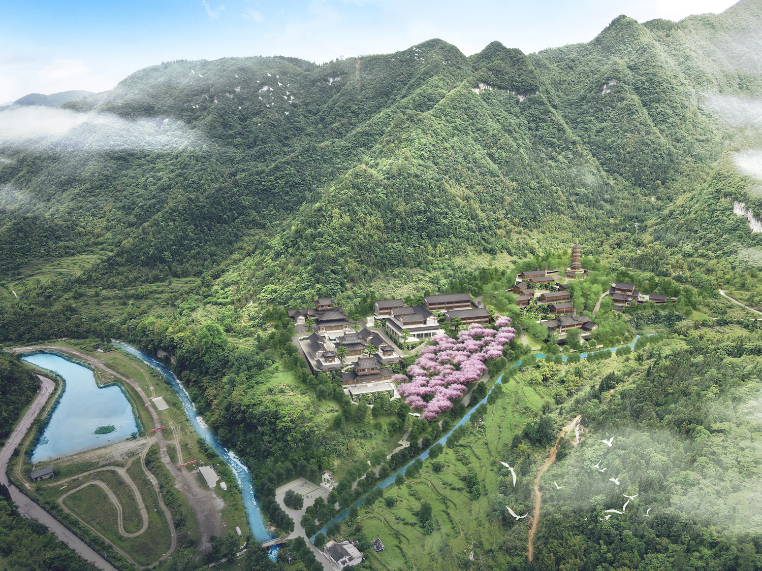 由德鲁安编制的重庆金佛山安养院（燃灯寺）修建性详细规划通过规委会评审
