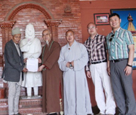 Druan's visit to India Buddhist holy land in Nepal