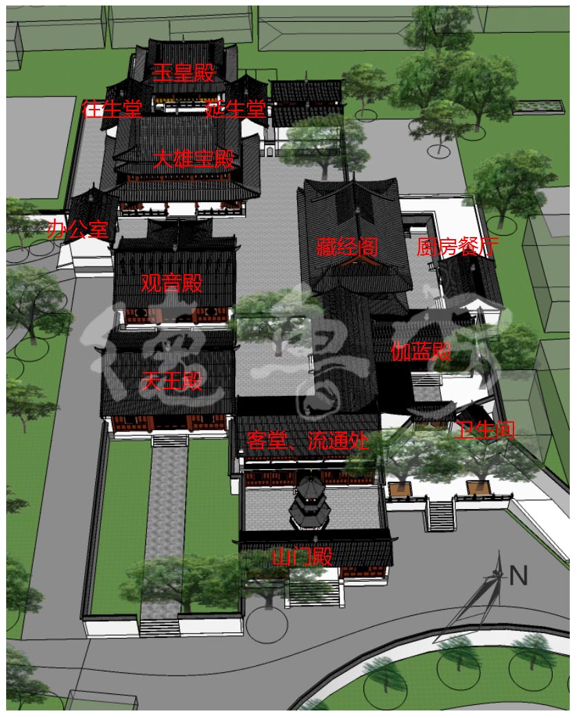 云南腾冲华严寺总体规划设计_德鲁安 bdla